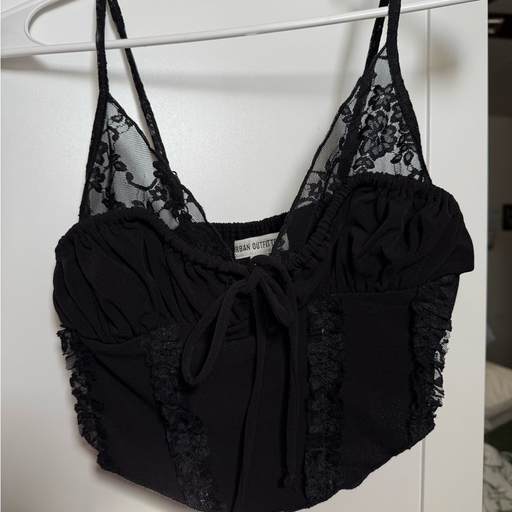 Urban Outfitters Black Lace Top